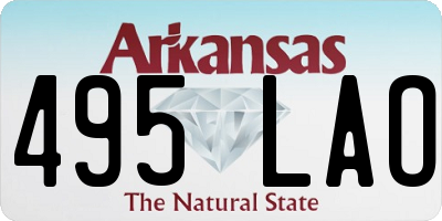 AR license plate 495LAO