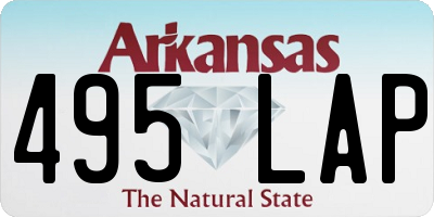 AR license plate 495LAP