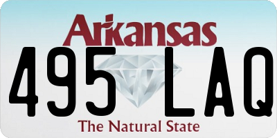 AR license plate 495LAQ