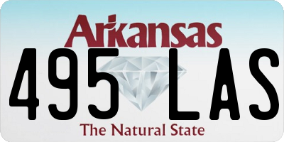 AR license plate 495LAS