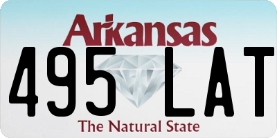 AR license plate 495LAT