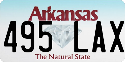 AR license plate 495LAX