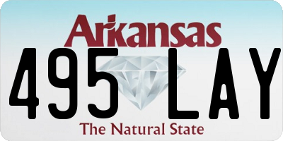 AR license plate 495LAY