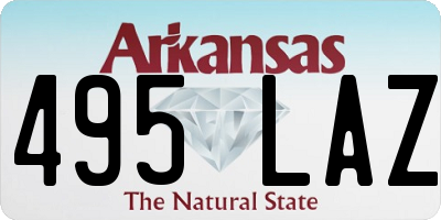 AR license plate 495LAZ