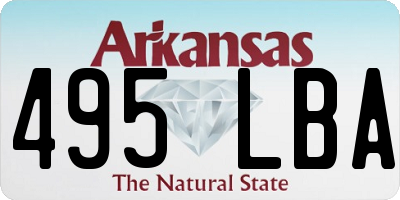 AR license plate 495LBA