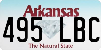 AR license plate 495LBC