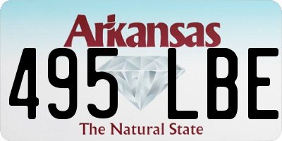 AR license plate 495LBE