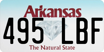 AR license plate 495LBF
