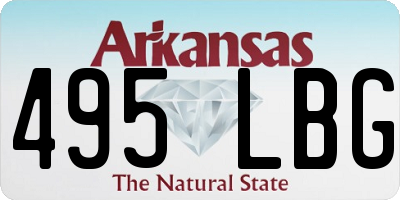 AR license plate 495LBG