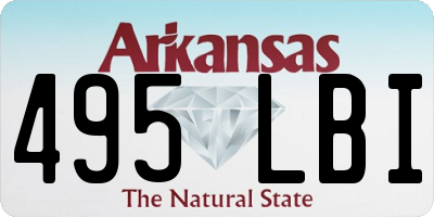AR license plate 495LBI