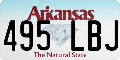 AR license plate 495LBJ