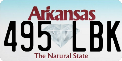 AR license plate 495LBK