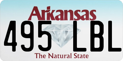 AR license plate 495LBL