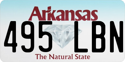 AR license plate 495LBN