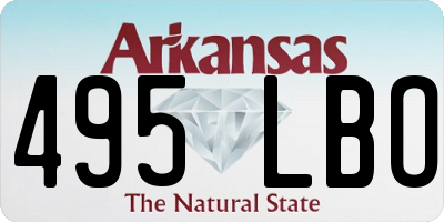 AR license plate 495LBO