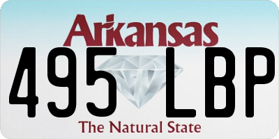 AR license plate 495LBP