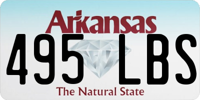 AR license plate 495LBS