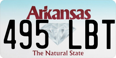 AR license plate 495LBT