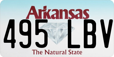 AR license plate 495LBV