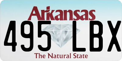 AR license plate 495LBX