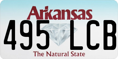 AR license plate 495LCB