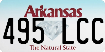 AR license plate 495LCC