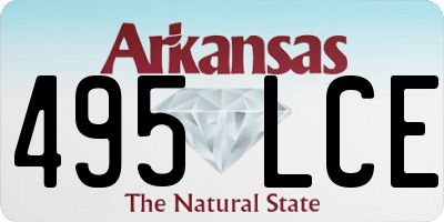 AR license plate 495LCE