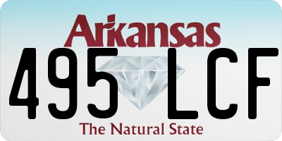 AR license plate 495LCF