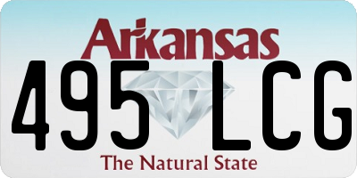AR license plate 495LCG