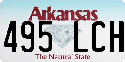 AR license plate 495LCH