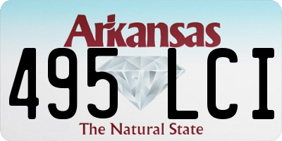 AR license plate 495LCI