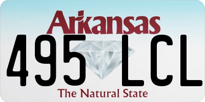 AR license plate 495LCL
