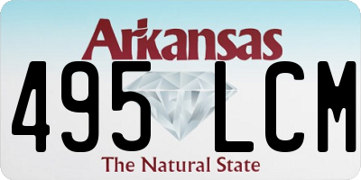 AR license plate 495LCM
