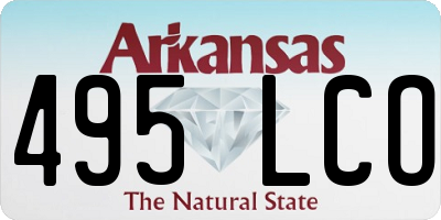 AR license plate 495LCO