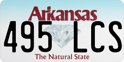 AR license plate 495LCS