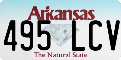 AR license plate 495LCV