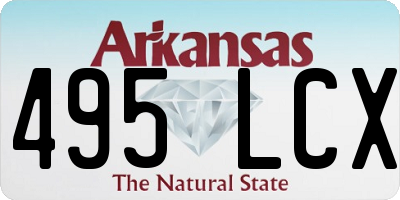 AR license plate 495LCX