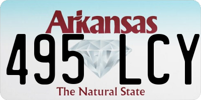 AR license plate 495LCY