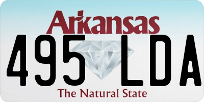 AR license plate 495LDA