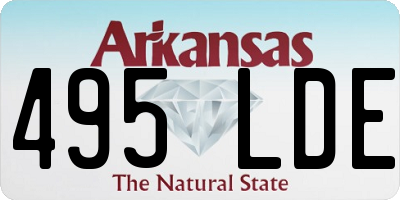 AR license plate 495LDE