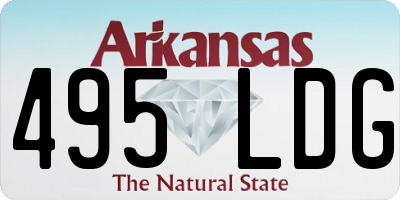 AR license plate 495LDG