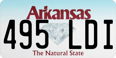 AR license plate 495LDI