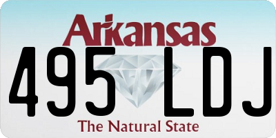 AR license plate 495LDJ