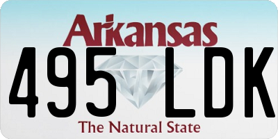 AR license plate 495LDK