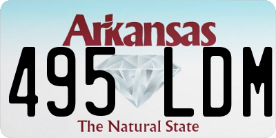 AR license plate 495LDM