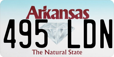 AR license plate 495LDN