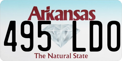 AR license plate 495LDO