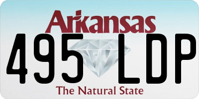 AR license plate 495LDP