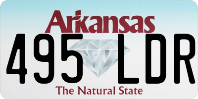 AR license plate 495LDR