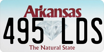 AR license plate 495LDS